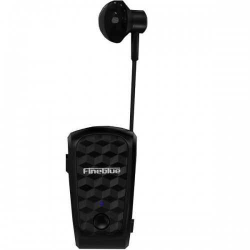 Bluetooth Handsfree Earbud Ακουστικό Πέτου Μαύρο Fineblue FQ-10 PRO