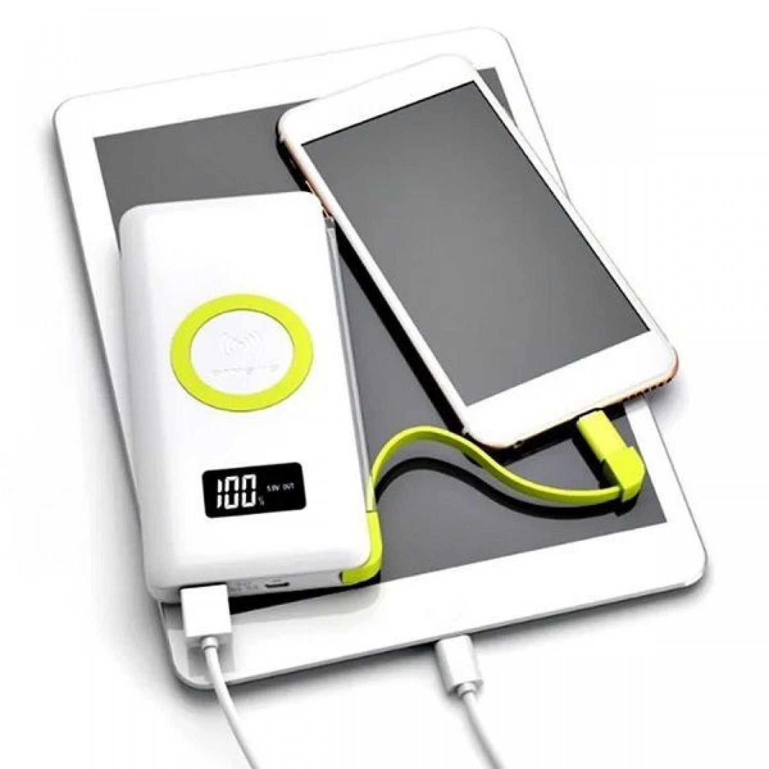 Power Bank 15000mAh 18W με Θύρα USB-C Λευκό Andowl