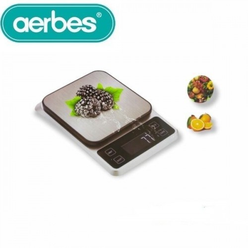 Ψηφιακή Ζυγαριά Κουζίνας 1gr/10kg Ασημί Aerbes AB-J168