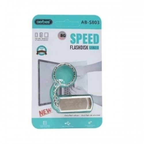 USB Stick 8GB 2.0  Ασημί AB-S803