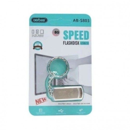 USB Stick 8GB 2.0  Ασημί AB-S803