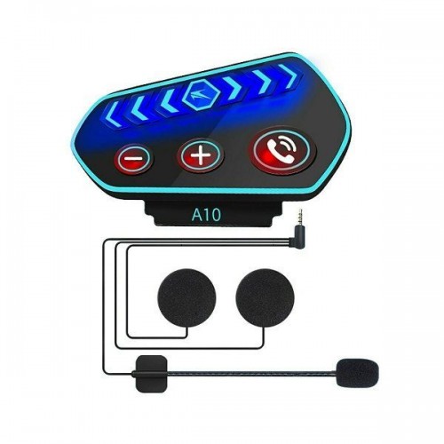 Ενδοεπικοινωνία Μονή για Κράνος Μηχανής με Bluetooth A10