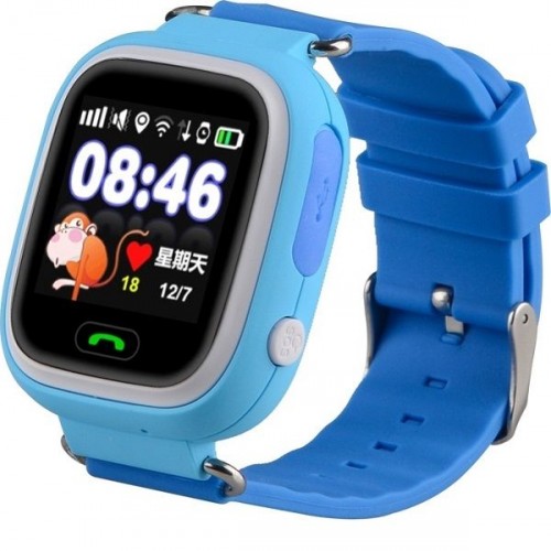 INTIME Παιδικό Smartwatch με GPS και Καουτσούκ/Πλαστικό Λουράκι Μπλέ -Ρόζ-Κίτρινο   IT-042