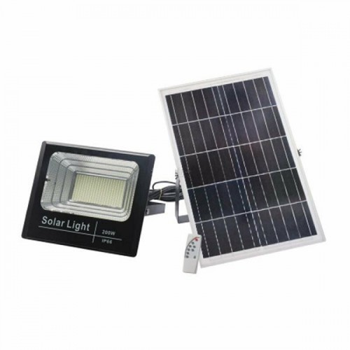 Ηλιακός Προβολέας IP66 200W Τηλεχειριστήριο & Φωτοκύτταρο JT-BJ200W-TZ
