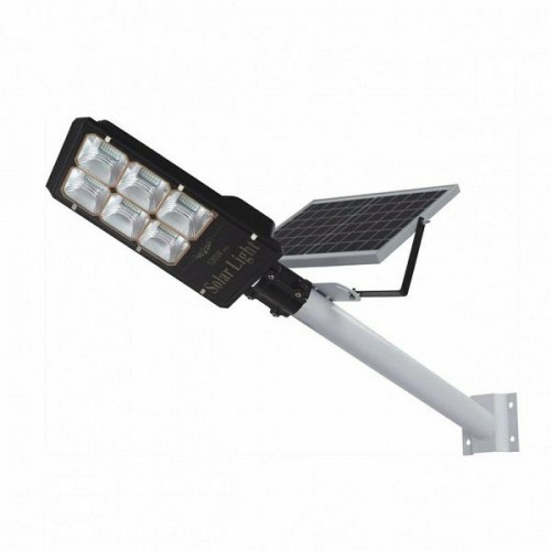 Ηλιακό Φωτιστικό Δρόμου 100W Μπράτσο -Πάνελ IP65 σε Μαύρο Χρώμα M-100N