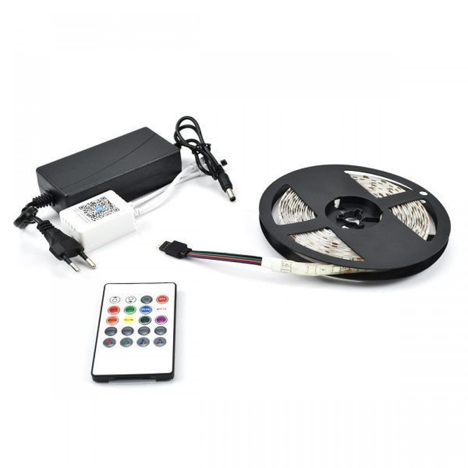 Ταινία LED Τροφοδοσίας 220V RGB Μήκους 5m με Τηλεχειριστήρι Andowl Q-ST50