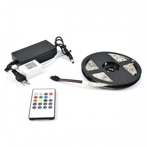 Ταινία LED Τροφοδοσίας 220V RGB Μήκους 5m με Τηλεχειριστήρι Andowl Q-ST50