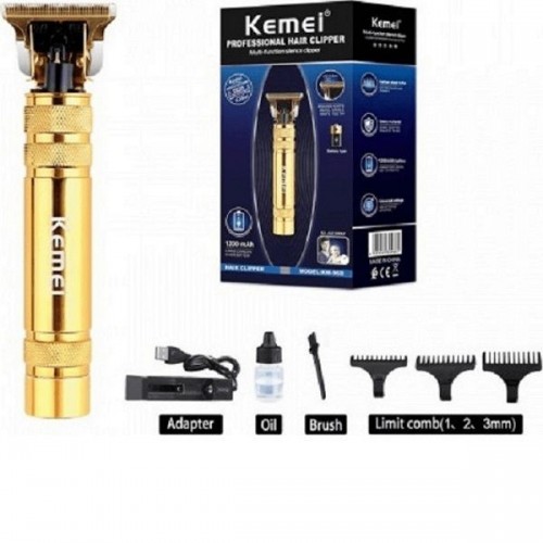 Kemei Κουρευτική Μηχανή Επαναφορτιζόμενη Χρυσή KM-968