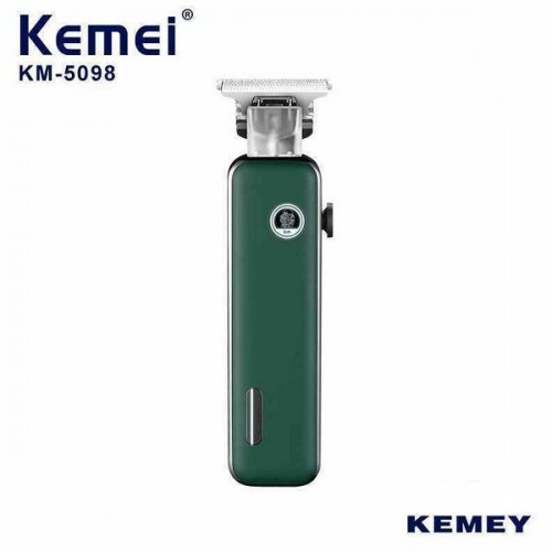 Kemei Κουρευτική Μηχανή Επαναφορτιζόμενη Πράσινη KM-5098