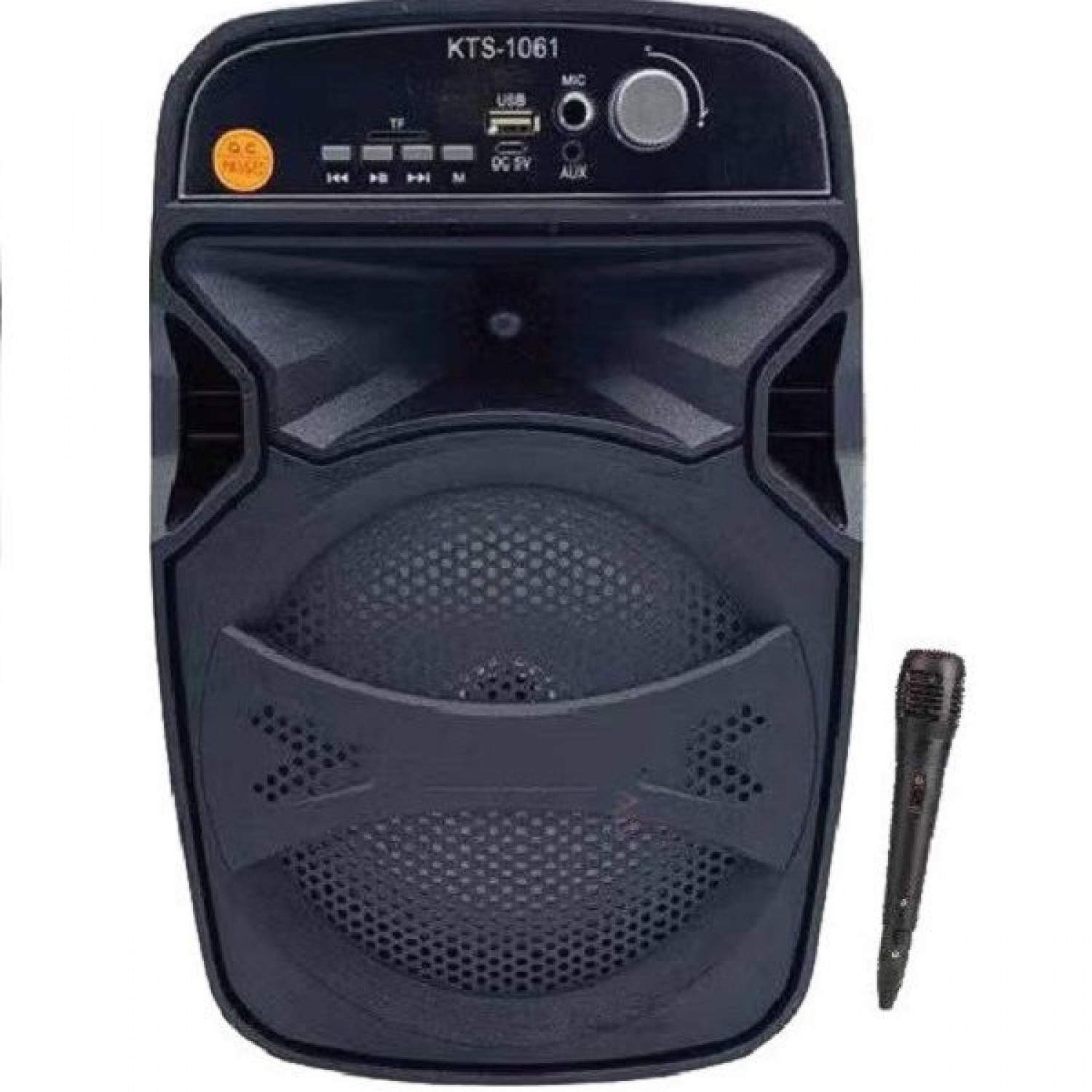 Σύστημα Karaoke με Ενσύρματo Μικρόφωνo KTS-1061 σε Μαύρο Χρώμα