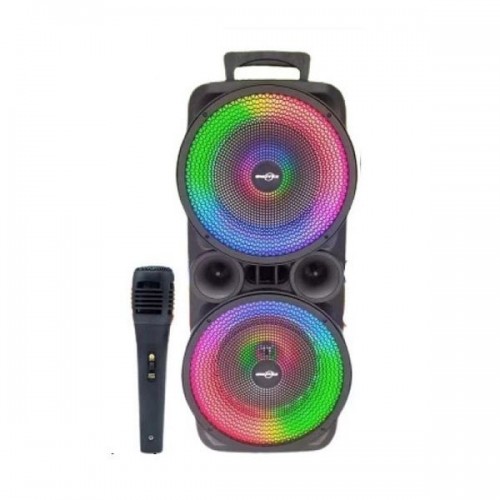 Ηχείο Karaoke 8" x 10W x 2 Με Μικρόφωνο σε Μαύρο Χρώμα  GTS-1569