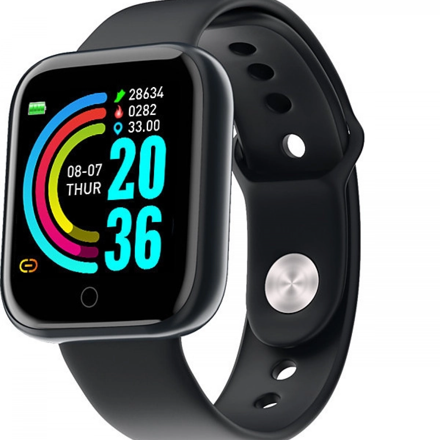 Smartwatch με Παλμογράφο Μαύρο Y68