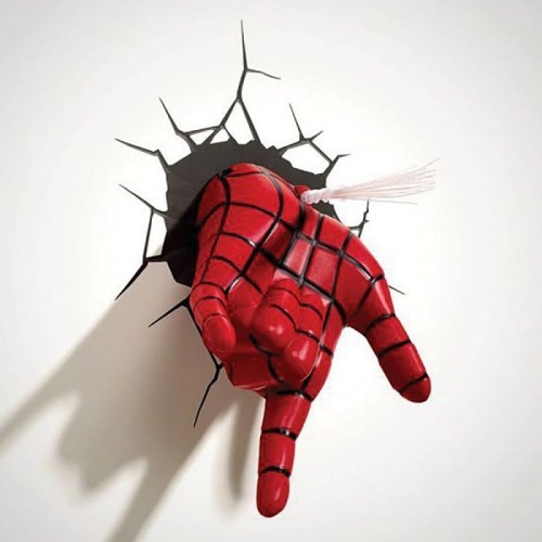 3DLightFX Παιδικό Φωτιστικό Πλαστικό Spiderman Hand 75194
