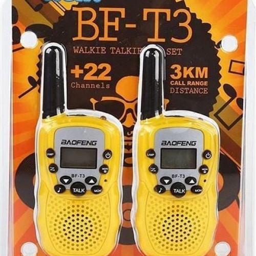 Walkie Talkie με Μονόχρωμη Οθόνη Σετ 2τμχ BF-T3