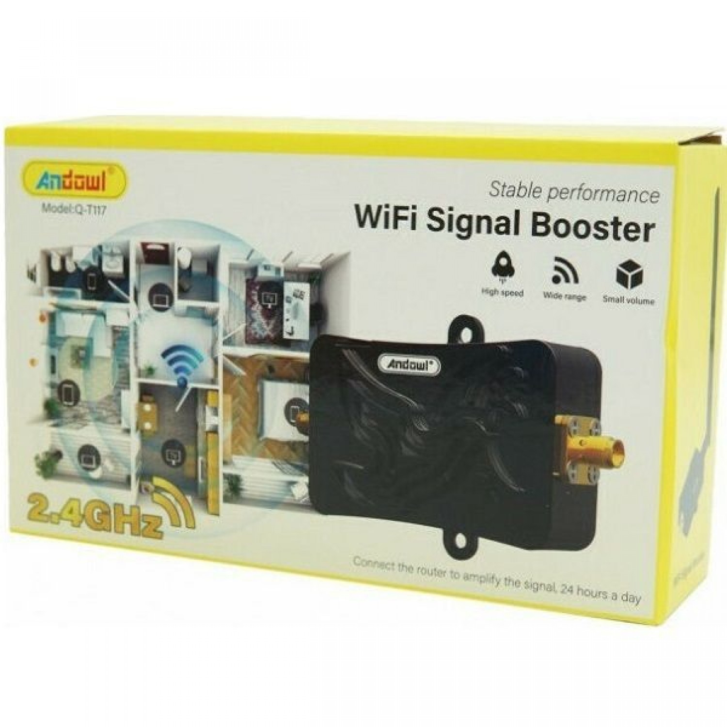 Ενισχυτης Σηματος WiFi 2.4ghz Ενίσχυση Κεραίας WiFi 2.4ghz AN-Q-T117 Andowl
