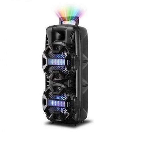 Karaoke Σύστημα 2x8'' με Ενσύρματο Μικρόφωνο σε Μαύρο Χρώμα Andowl Q-T53