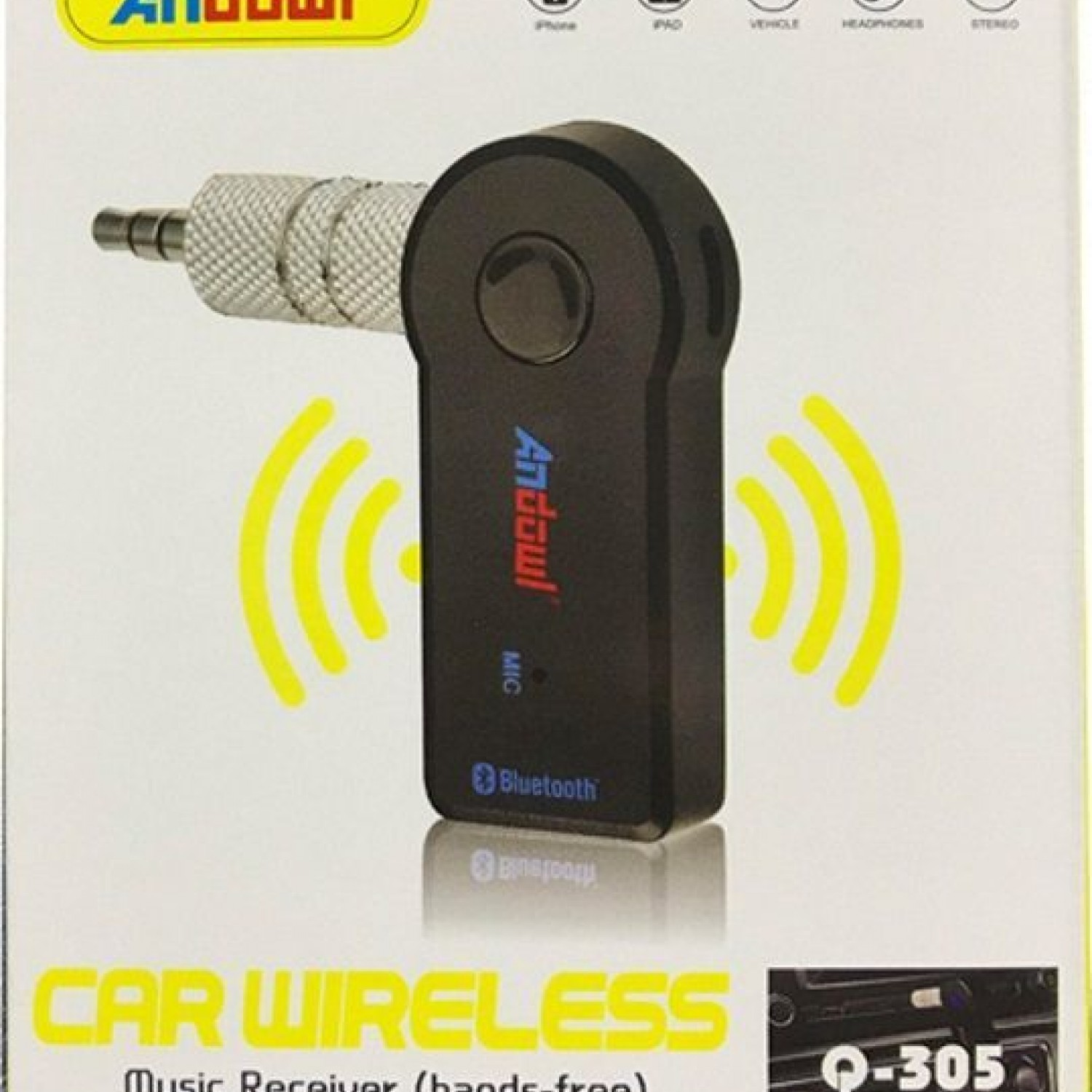 Bluetooth Αυτοκινήτου για το Ηχοσύστημα (AUX - Audio Receiver) Andowl Q-305