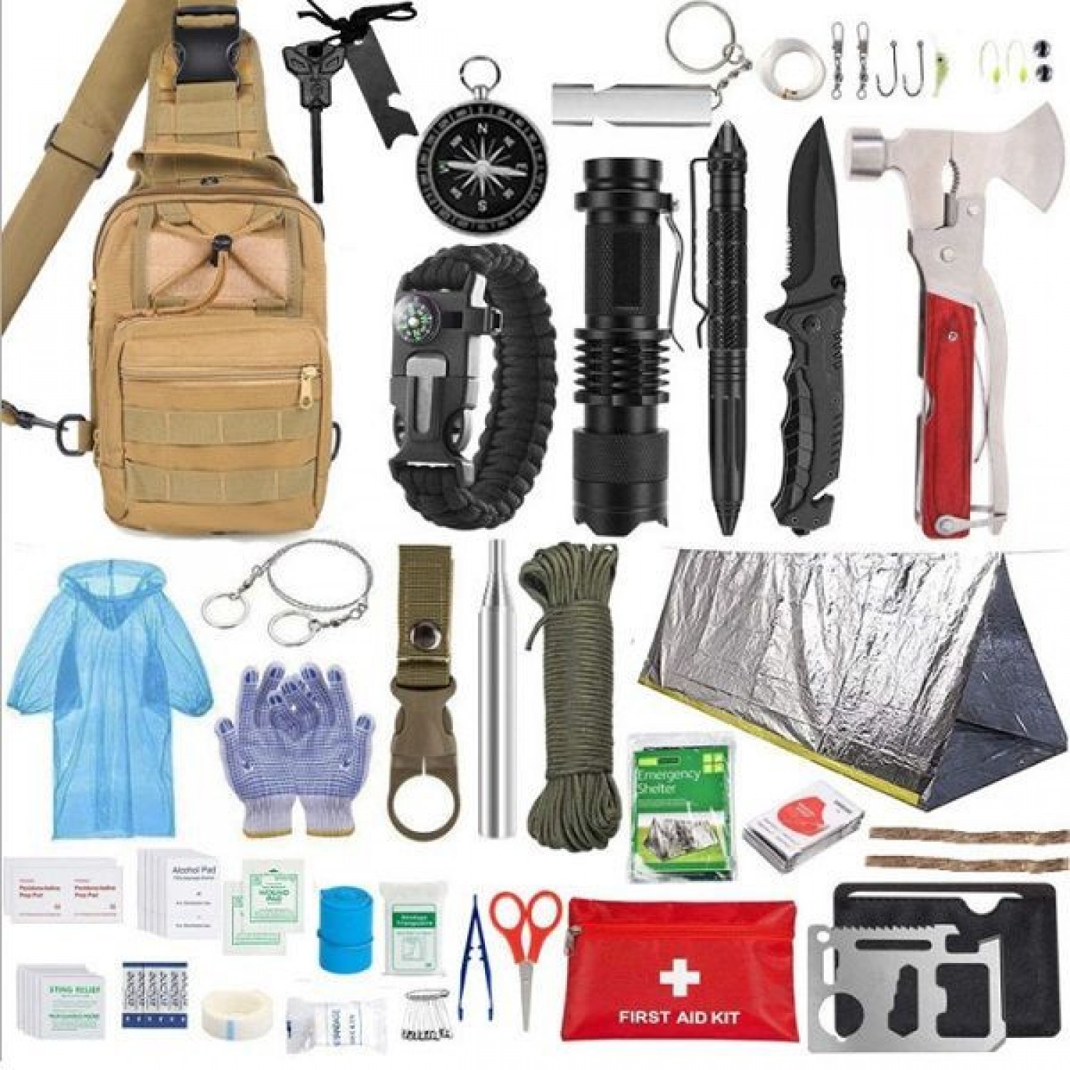 Κιτ Επιβίωσης Outdoor/Camping 19 σε 1