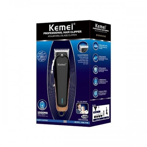 Kemei Επαναφορτιζόμενη Κουρευτική Μηχανή KM-1756