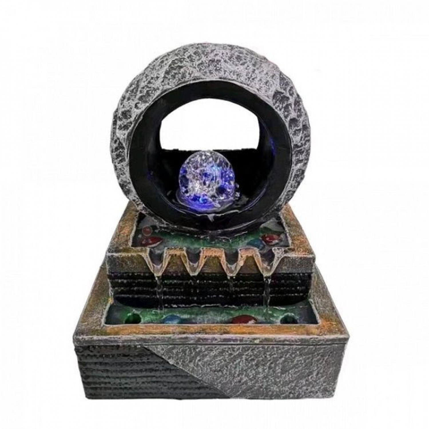 Διακοσμητικό Συντριβάνι Feng Shui με LED Φωτισμό 21x15x27εκ 1942