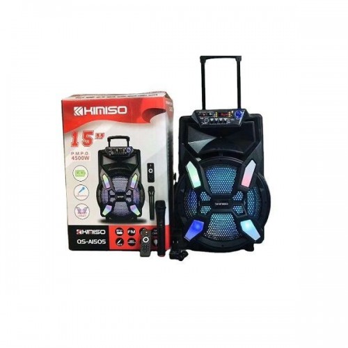 Ηχείο Καραόκε 15'' 4500w Με Μικρόφωνο Και Τηλεχειριστήριο QS-A1505