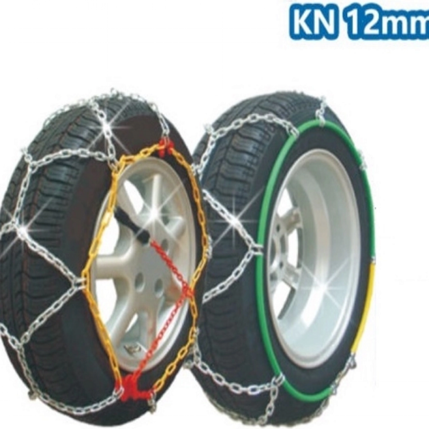ΚΝ90 Αντιολισθητικές Αλυσίδες με Πάχος 12mm για Επιβατικό Αυτοκίνητο 2τμχ