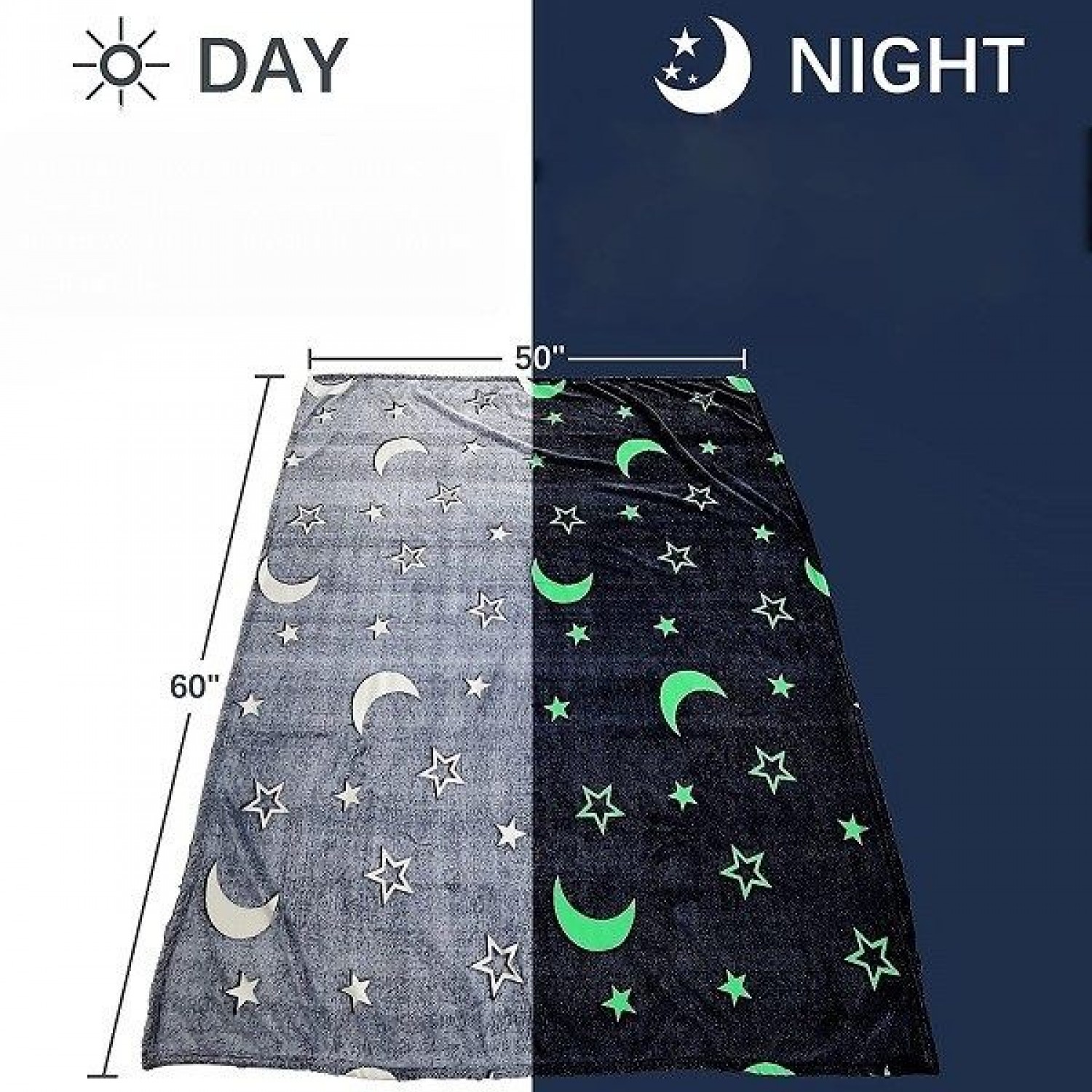 Παιδική Κουβέρτα Φωσφοριζέ Σύμπαν Magic Blanket 50x60εκ SE-70