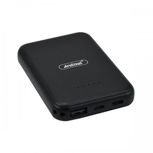 Power Bank 6000mAh MagSafe με Θύρα USB-A και Θύρα USB-C Μαύρο Andowl