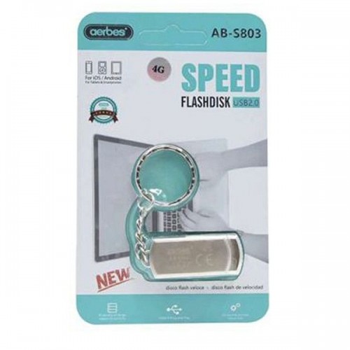 USB 2.0 Stick Ασημί Aerbes AB-S803 32GB  Ασημί