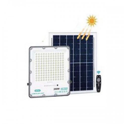 Aerbes Ηλιακός Προβολέας Ισχύος 200W με Τηλεχειριστήριο σε Μαύρο χρώμα AB-T0200