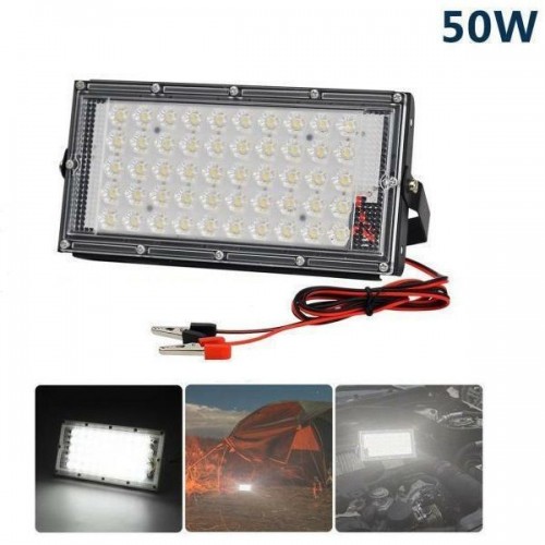 Στεγανός Προβολέας IP66 Ισχύος 50W σε Μαύρο χρώμα TR12