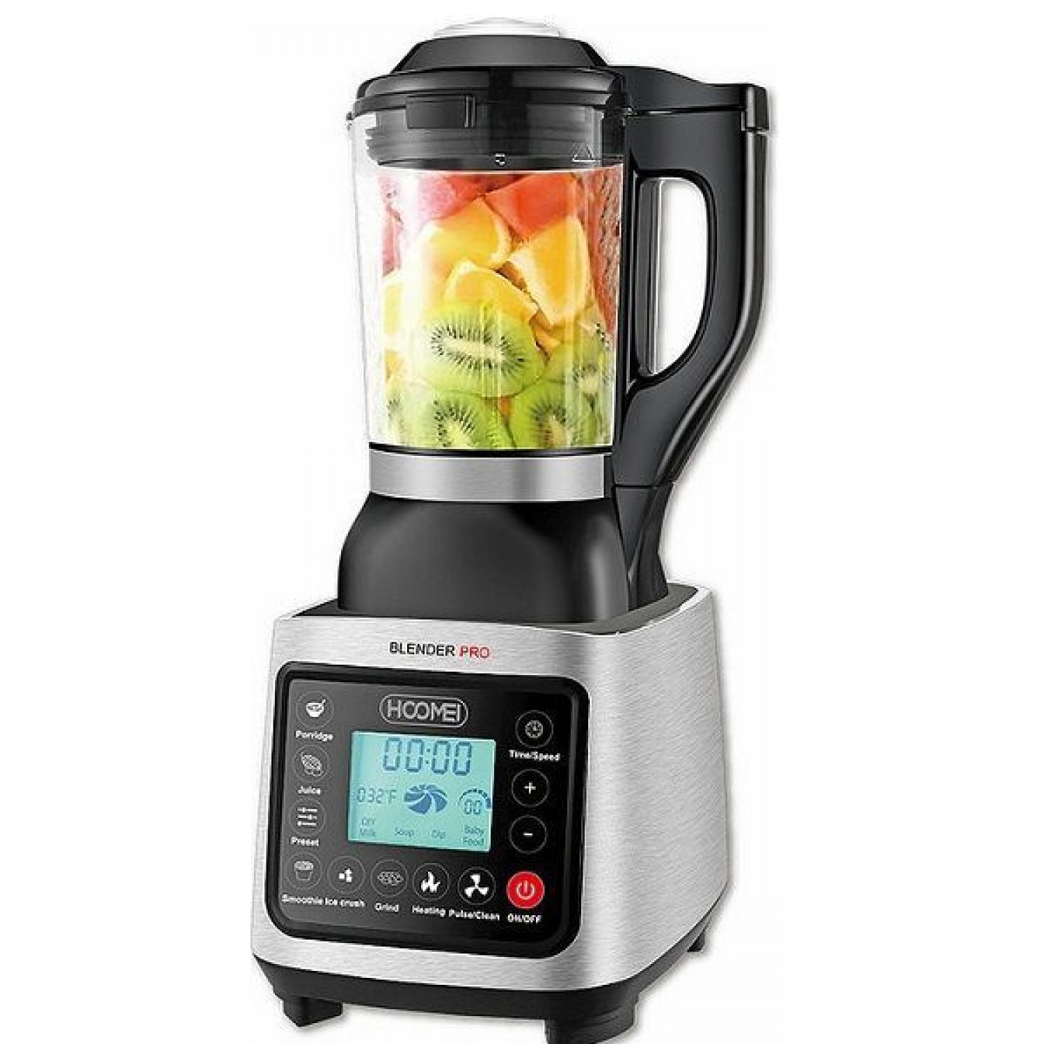 Hoomei HM-6795 Μπλέντερ για Smoothies με Γυάλινη Κανάτα 1.75lt 1400W Γκρι