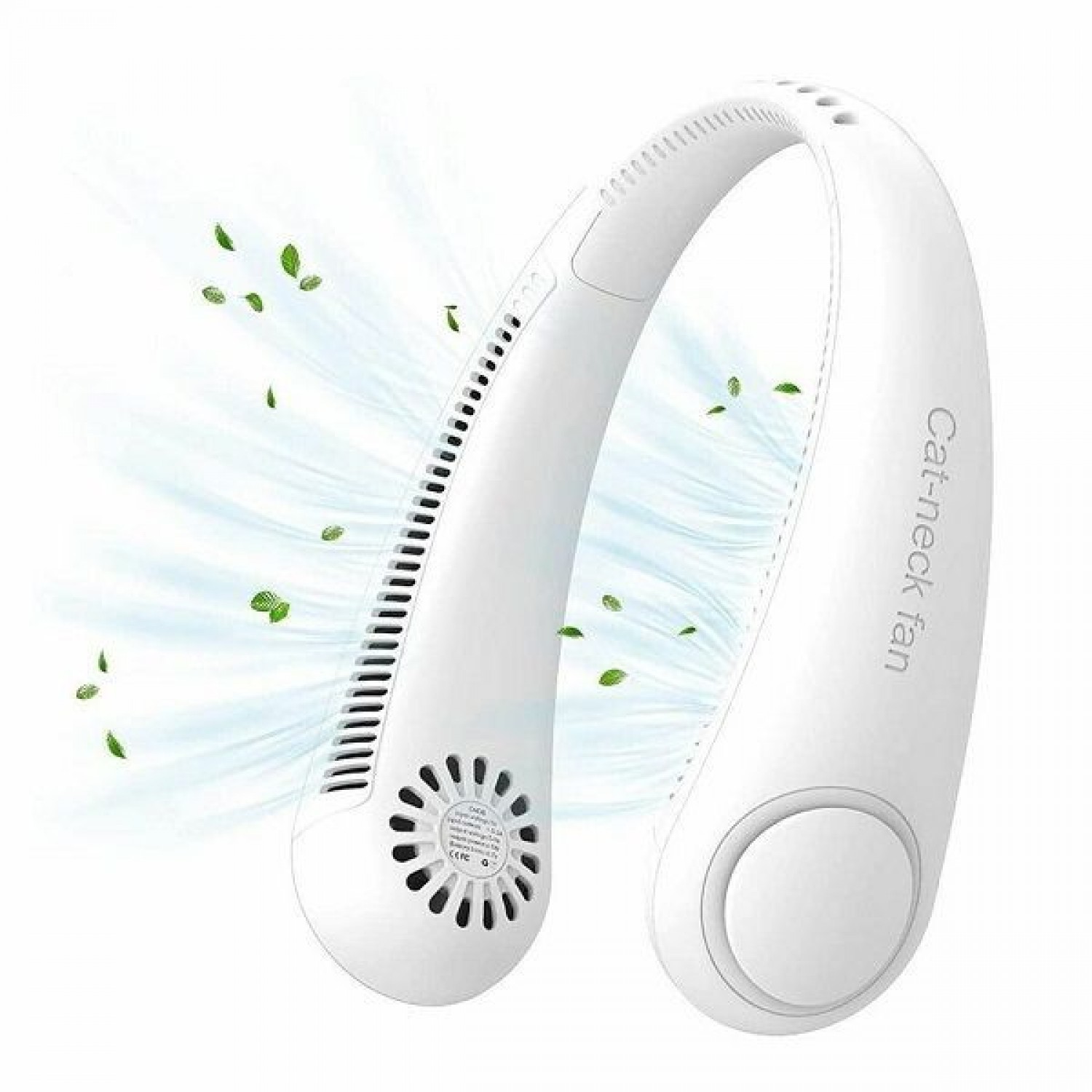 Ανεμιστηράκι Λαιμού USB Επαναφορτιζόμενο Λευκό Andowl Q-FN72