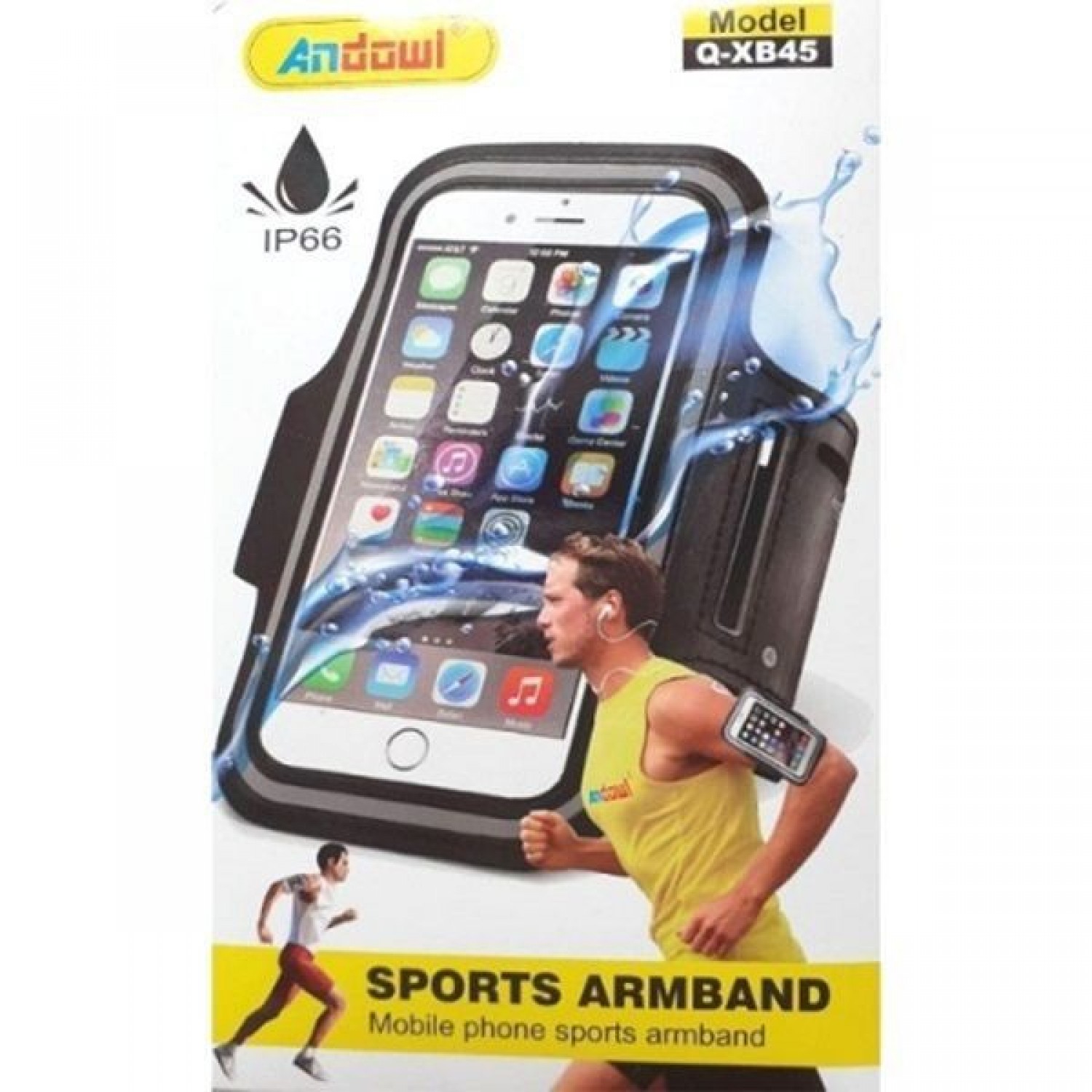 Θήκη κινητού για το μπράτσο Andowl Q-XB45 έως 5.5" Μαύρο