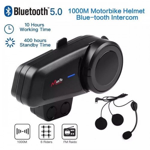 Ενδοεπικοινωνία Μονή για Κράνος Μηχανής με Bluetooth M2 Intercom