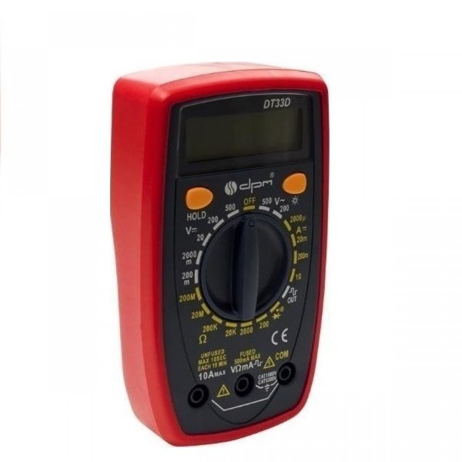 DPM DT33D Ψηφιακό Πολύμετρο με Buzzer με Μέτρηση AC / DC / Αντίστασης