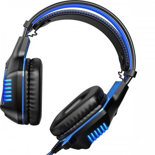 Borofone BO101 Racing Over Ear Gaming Headset (3.5mm / USB) Blue Μπλε Over Ear
