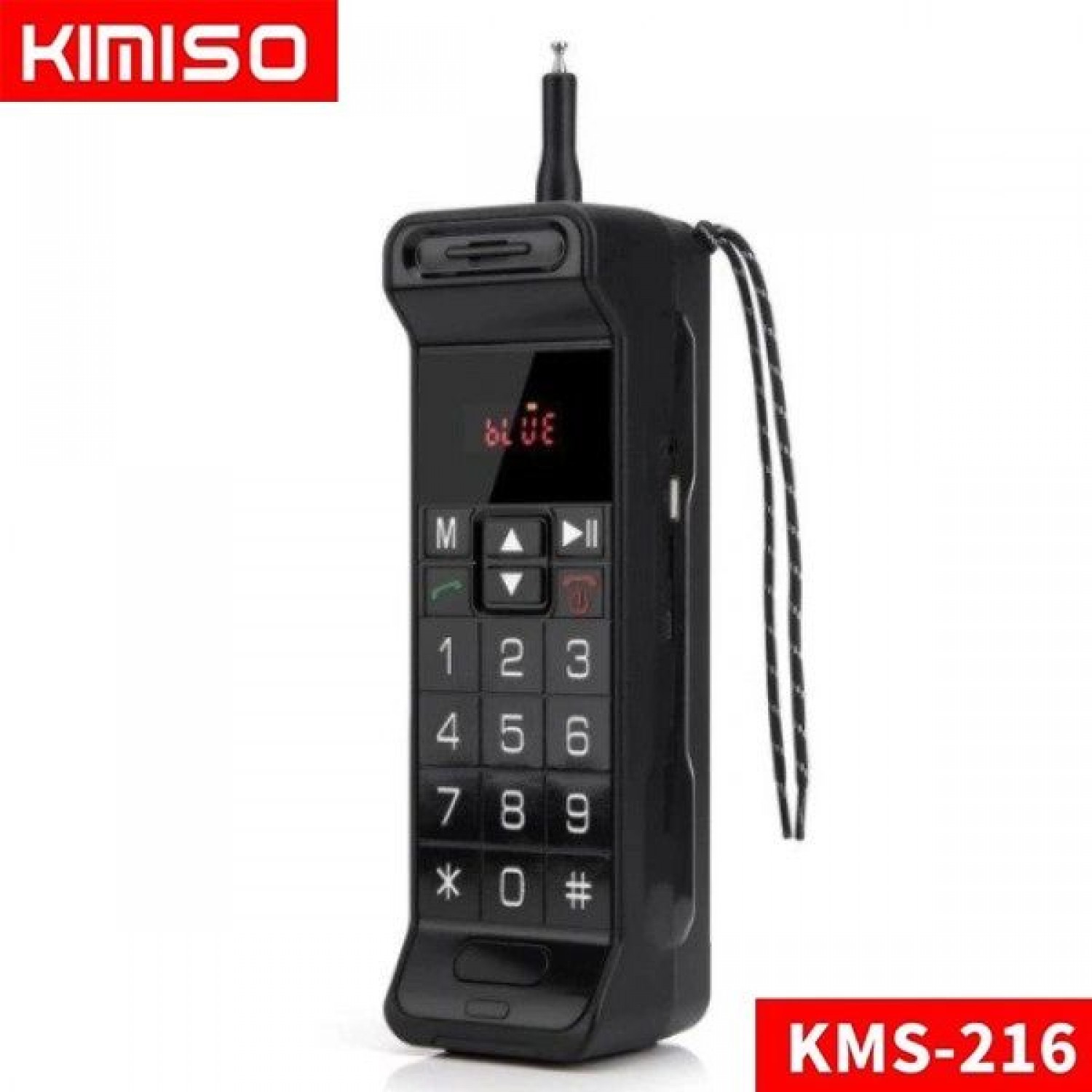 Ηχείο Bluetooth 5W με Ραδιόφωνο και 6 ώρες Λειτουργίας Black Kimiso KMS-216