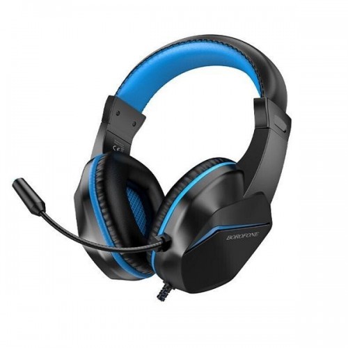 Borofone BO104 Over Ear Gaming Headset με σύνδεση 3.5mm Black/Blue