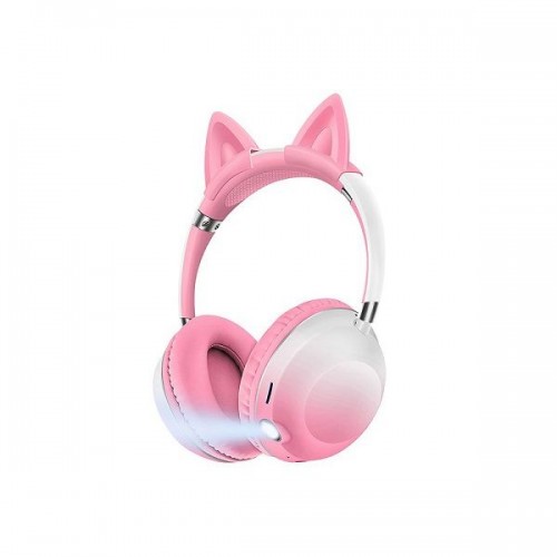 Ακουστικά Ασύρματα Bluetooth On Ear Ροζ Andowl Q-EM85