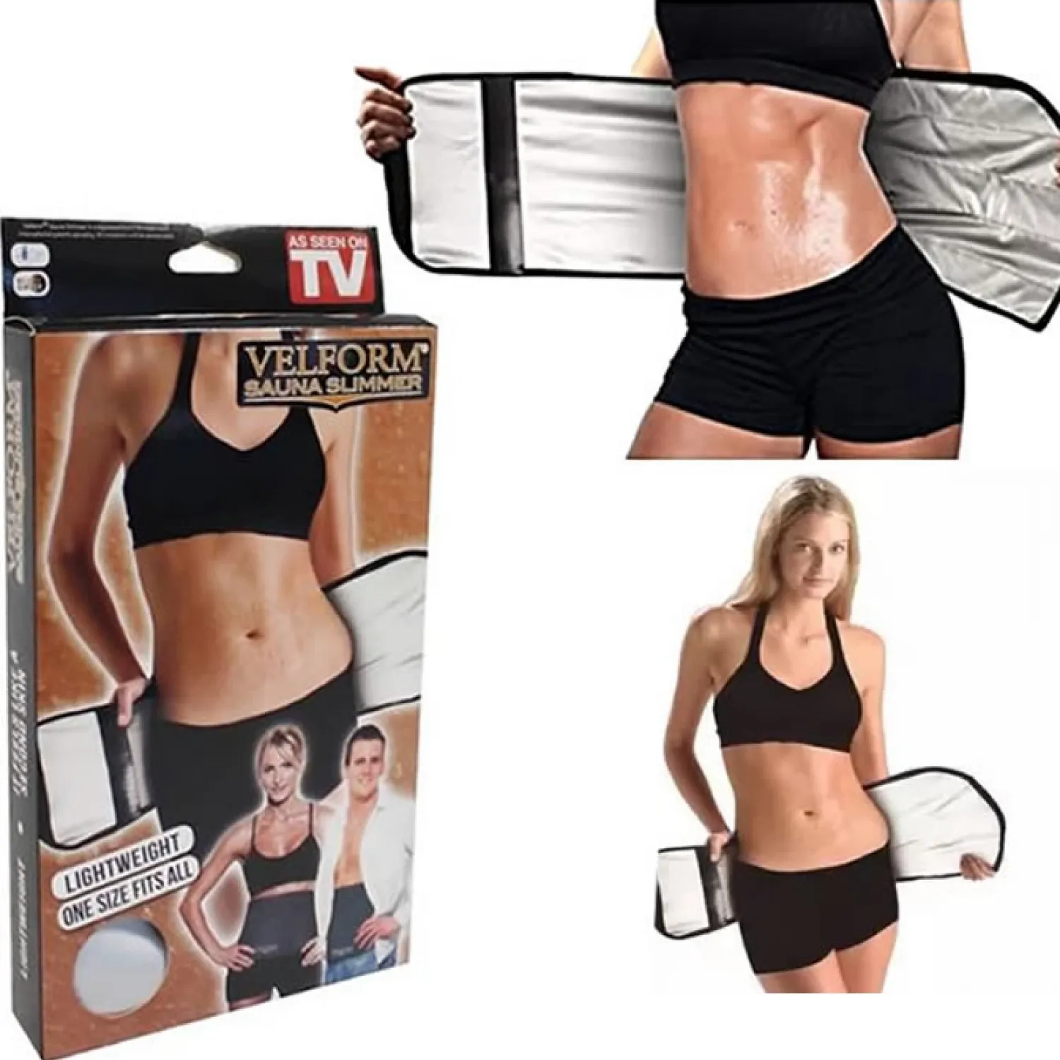 Ζώνη Παθητικής Γυμναστικής Κοιλιακών Velform Sauna Slimmer 8304171801445