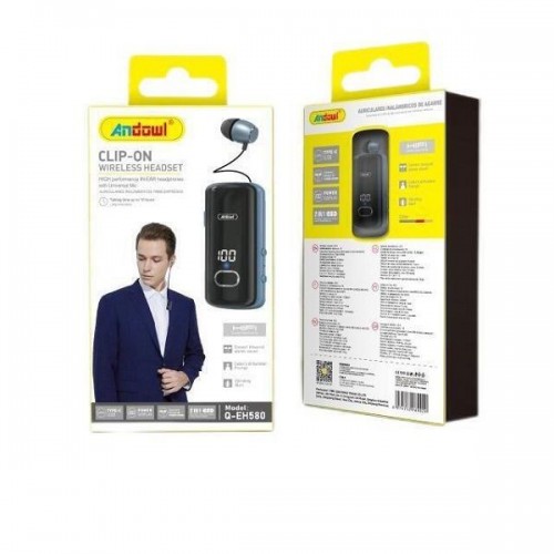 Bluetooth Handsfree Ακουστικό Μαύρο Q-EH580 Andowl In-ear