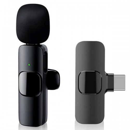 Apexel Μικρόφωνο Ασύρματο K9 USB-Type C Επαφής