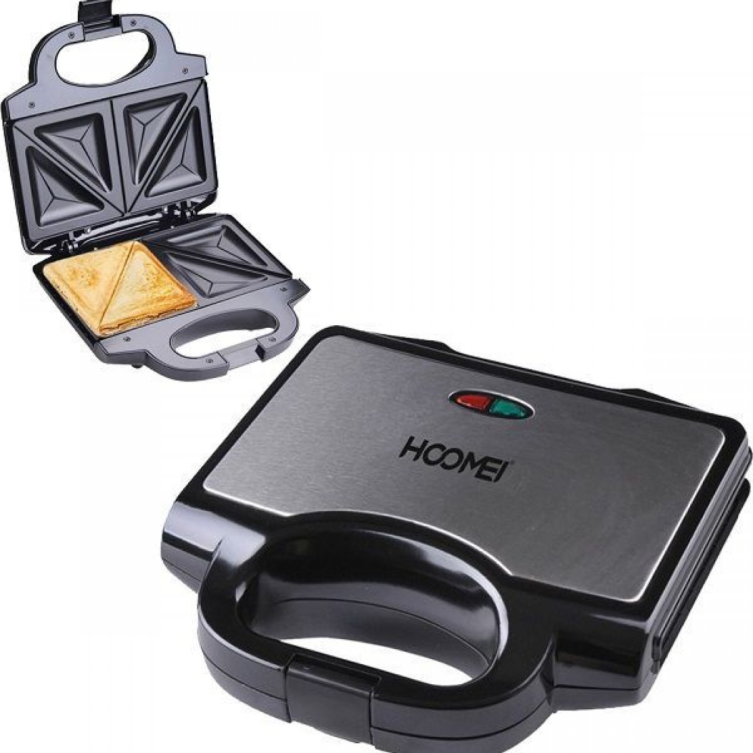 Τοστιέρα για 2 Τοστ 750W Μαύρη HM-5845 Hoomei
