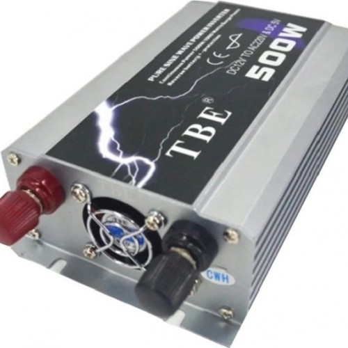 Inverter Αυτοκινήτου Καθαρού Ημιτόνου 500W για Μετατροπή 12V DC σε 220V AC με 1xUSB TBE500W