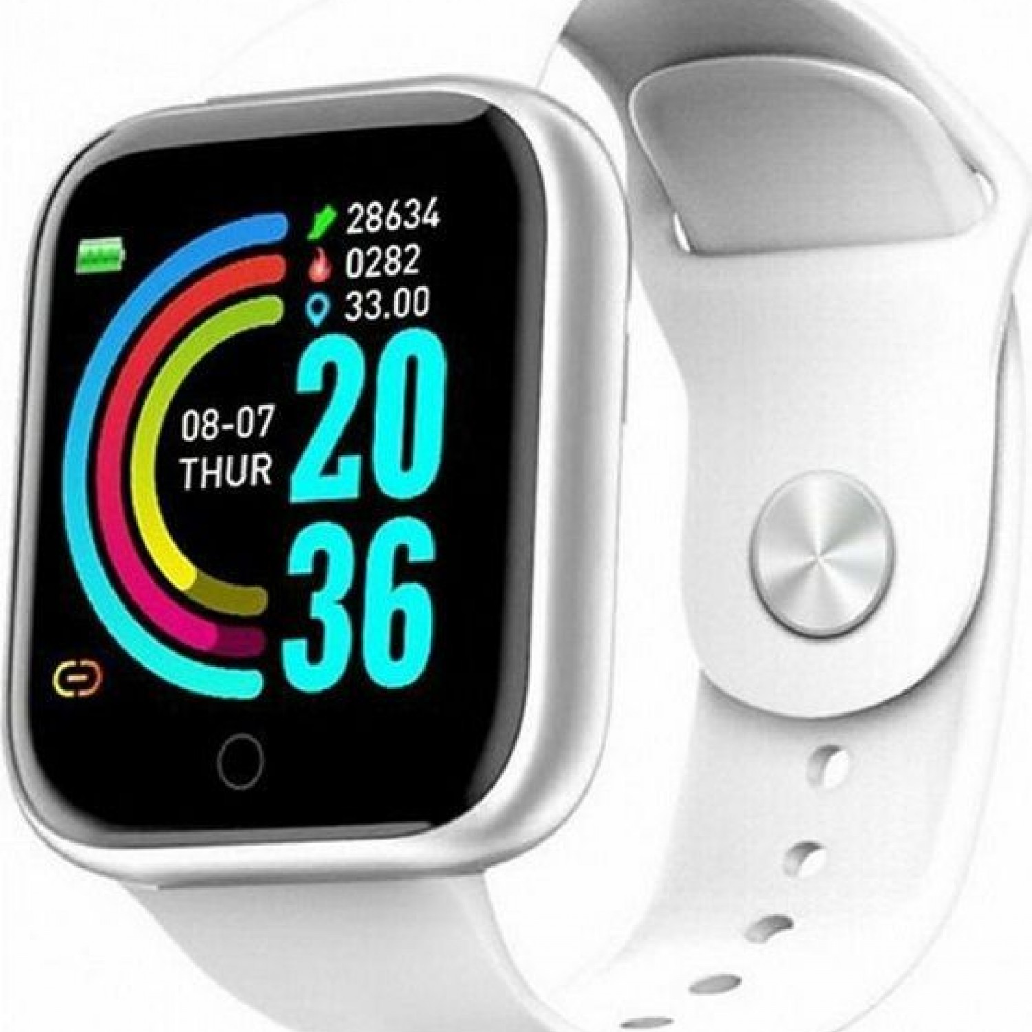 Smartwatch με Παλμογράφο (Λευκό) Y68