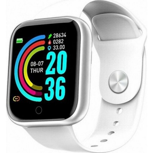 Smartwatch με Παλμογράφο (Λευκό) Y68