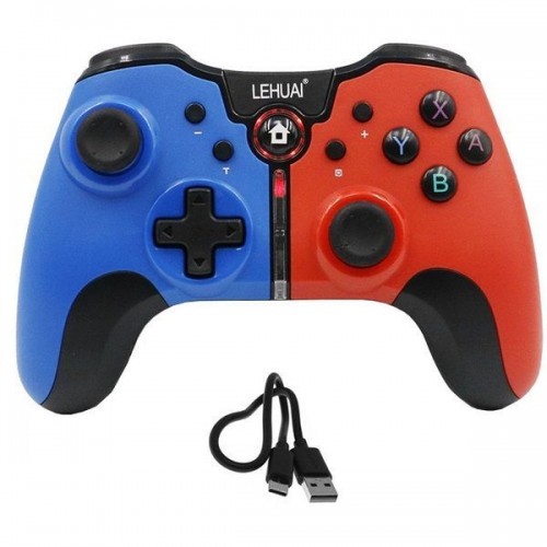Gamepad Ασύρματο για Android / PC / PS3 Κόκκινο/Μπλε Lehuai LH-01 ΟΕΜ