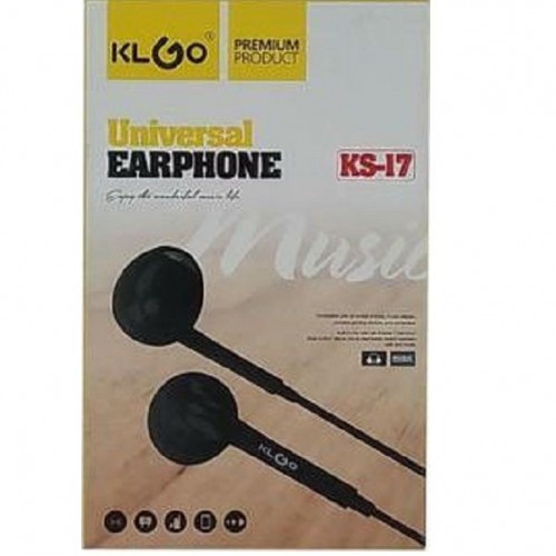 Handsfree με Βύσμα In-ear 3.5mm Μαύρο KLGO KS-17