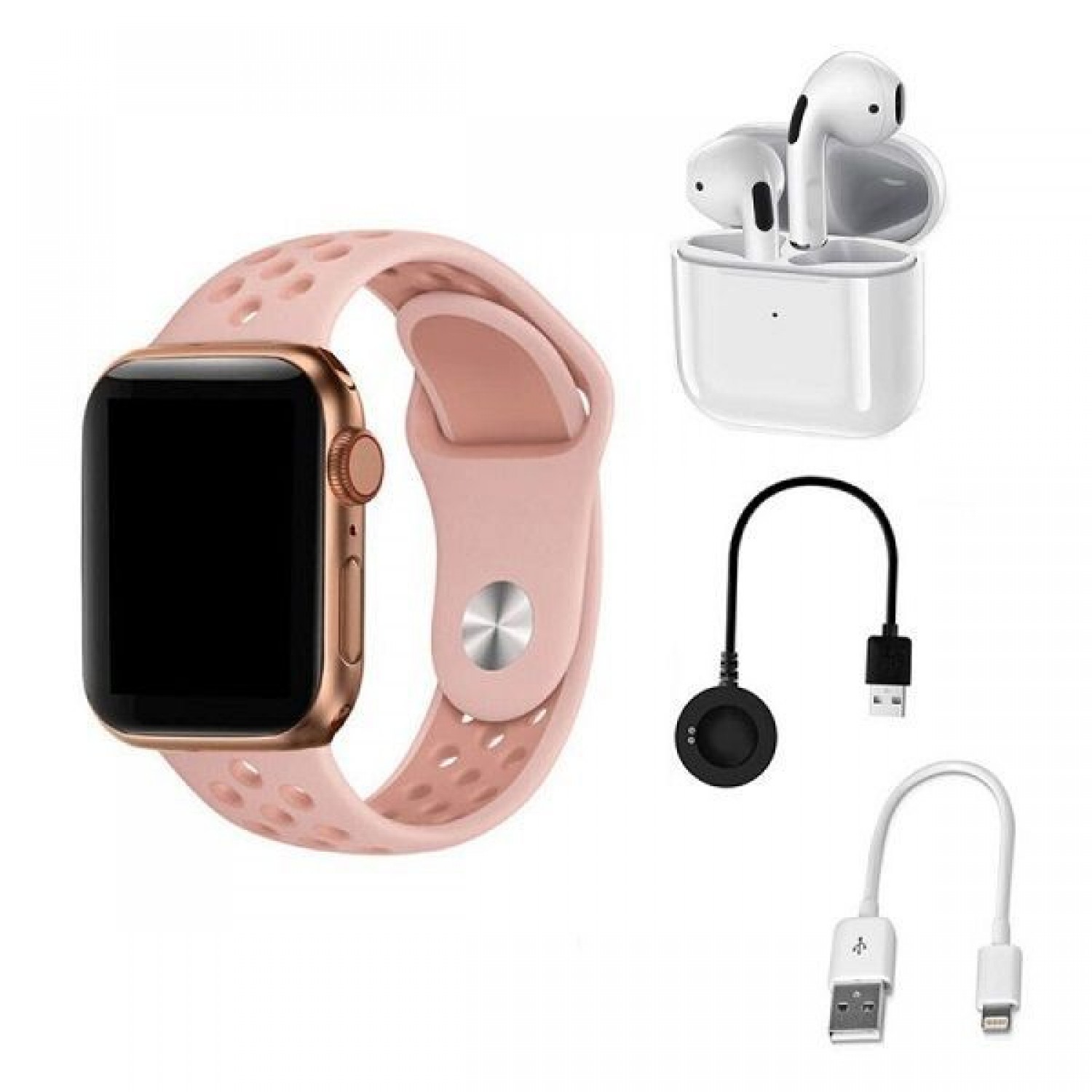 Smartwatch με Παλμογράφο Remax Q8 & Earbuds (ΔΙΑΘΕΣΙΜΟ ΣΕ ΑΣΗΜΙ ΧΡΩΜΑ )